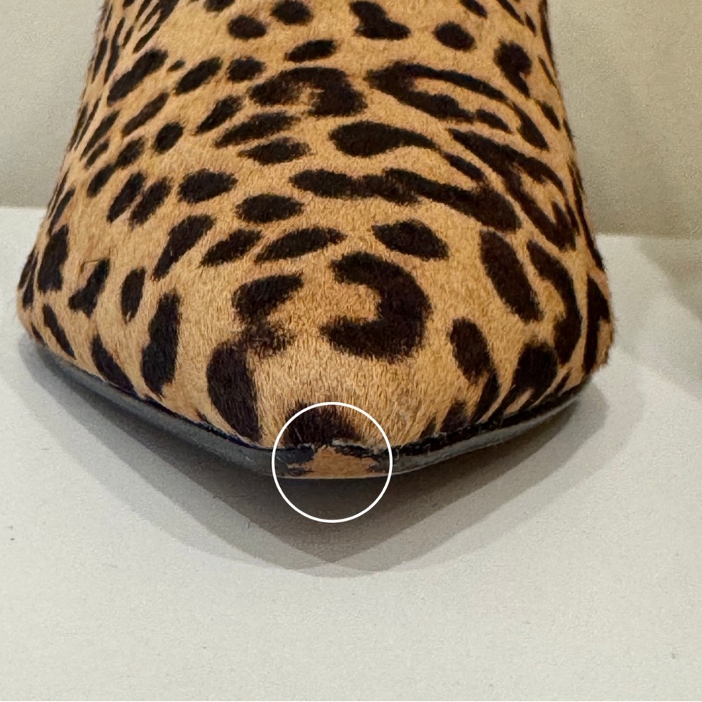 EXPRESS Calf Hair Animal Print Stiletto Ankle Boots 🔥 - Picture 15 of 16